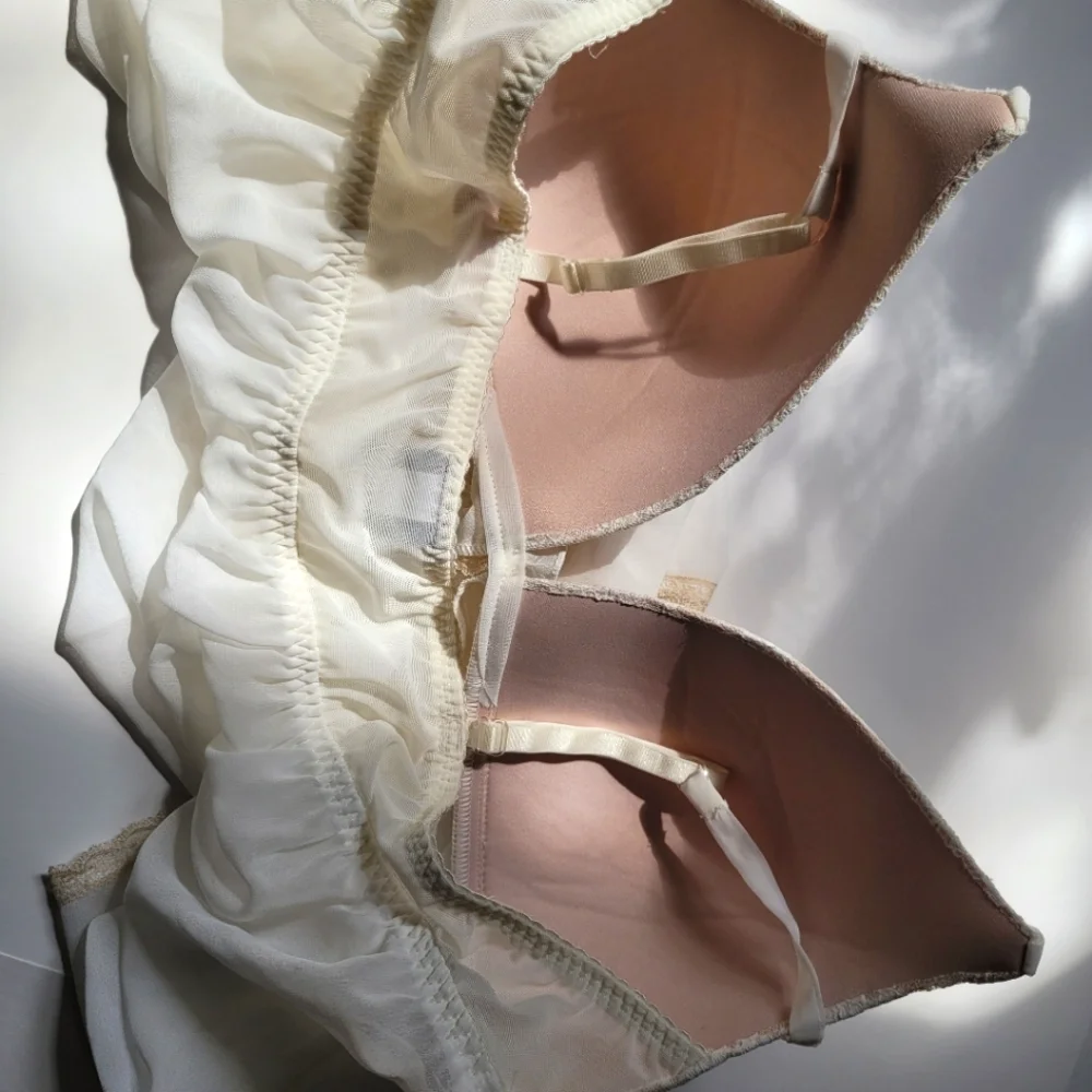 Elegant Cream Lace Chemise